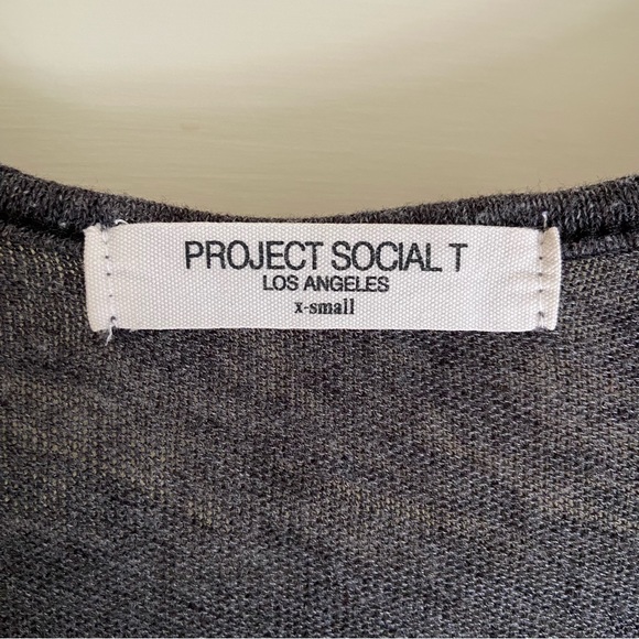 Project Social T Textured V-Neck Tank -- Vintage Black - Picture 3 of 9